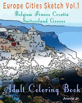 portada Europe Cities Sketch: Adult Coloring Book