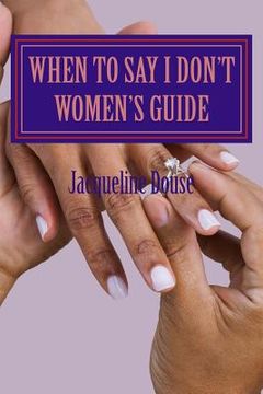 portada When To Say I Don't Women's Guide (en Inglés)
