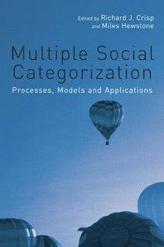 portada multiple social categorization: processes, models and applications (en Inglés)