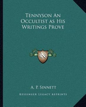 portada tennyson an occultist as his writings prove (en Inglés)