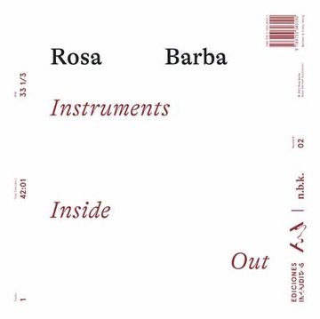 portada Rosa Barba. Instruments Inside out N. Ba K. Record 02