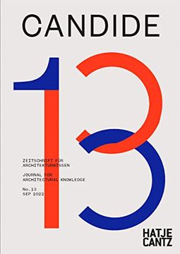 portada Candide. Journal for Architectural Knowledge: No. 13 (en Inglés)
