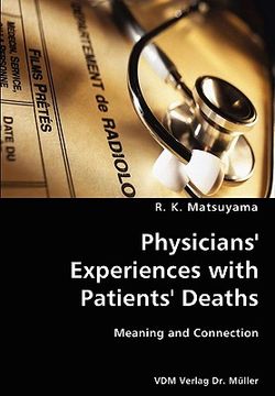 portada physicians' experiences with patients' deaths- meaning and connection (in English)