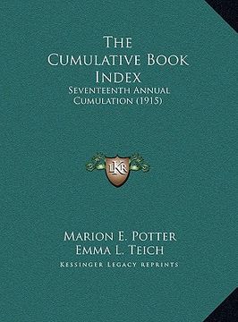 portada the cumulative book index: seventeenth annual cumulation (1915) (en Inglés)