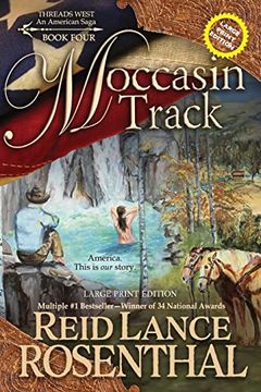 portada Moccasin Track (Large Print) (Threads West) (en Inglés)