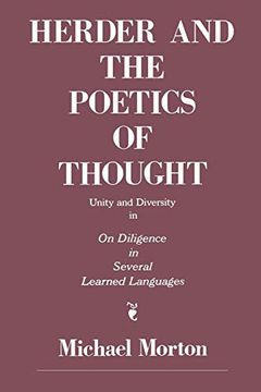 portada Herder and the Poetics of Thought: Unity and Diversity in on Diligence in Several Learned Languages (en Inglés)