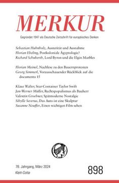 portada Merkur 3/2024, Jg. 78 (in German)