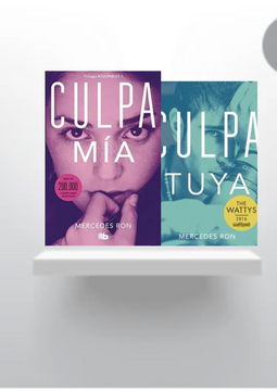 portada pack  CULPA MIA (CULPABLES 1) + CULPA TUYA (CULPABLES 2)