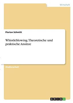 portada Whistleblowing Theoretische und Praktische Anstze (en Alemán)