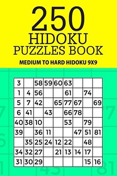 portada 250 Hidoku Puzzle Book: Medium to Hard Hidoku 9x9 (Hidoku Collection) (Volume 21) (in English)