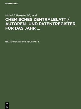 portada 1967, Teil Iii: Q - z (in German)