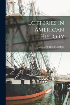 portada Lotteries in American History (en Inglés)