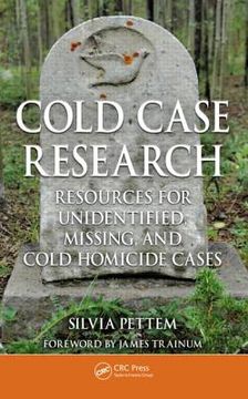 portada cold case research resources for unidentified, missing, and cold homicide cases