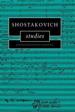 portada Shostakovich Studies (Cambridge Composer Studies) 