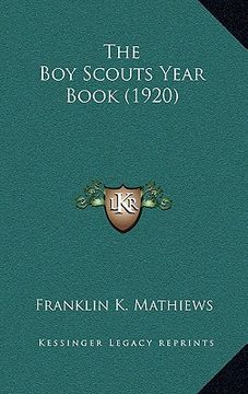 portada the boy scouts year book (1920) (en Inglés)