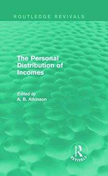 portada The Personal Distribution of Incomes (Routledge Revivals) (en Inglés)