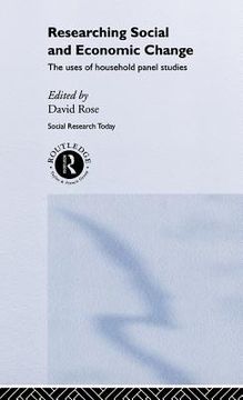 portada researching social and economic change: the uses of household panel studies (en Inglés)
