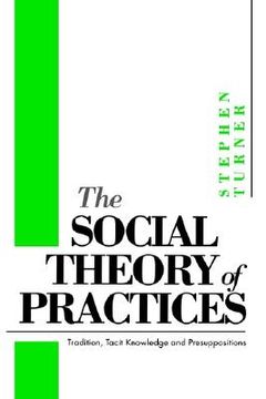 portada the social theory of practices: tradition, tacit knowledge and prepositions (en Inglés)