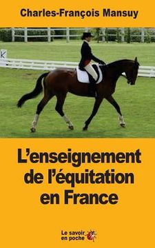 portada L'enseignement de l'équitation en France (en Francés)