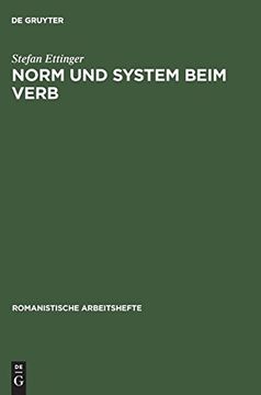 portada Norm und System Beim Verb (Romanistische Arbeitshefte) (en Alemán)