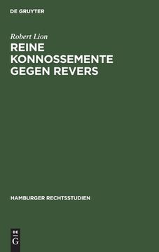 portada Reine Konnossemente Gegen Revers (German Edition) [Hardcover ] (in German)