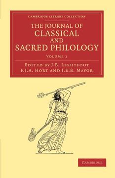 portada The Journal of Classical and Sacred Philology 4 Volume Set: The Journal of Classical and Sacred Philology: Volume 1 Paperback (Cambridge Library Collection - Classic Journals) (en Inglés)
