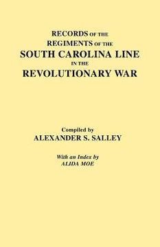 portada records of the regiments of the south carolina line (en Inglés)