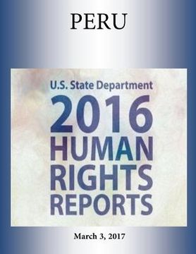 portada PERU 2016 HUMAN RIGHTS Report (en Inglés)