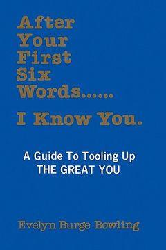 portada after your first six words... i know you (en Inglés)
