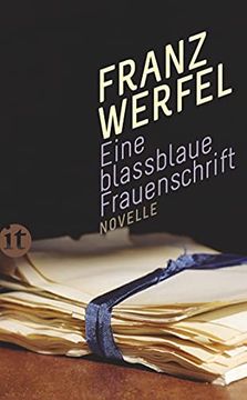 portada Eine Blassblaue Frauenschrift: Novelle (Insel Taschenbuch) (in German)