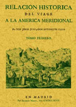 portada Relación histórica del viage a la América Meridional (2 tomos)