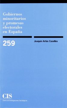 portada Gobiernos Minoritarios y Promesas Electorales en España (in Spanish)
