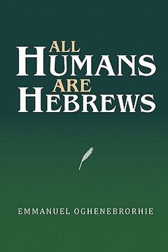 portada all humans are hebrews (en Inglés)