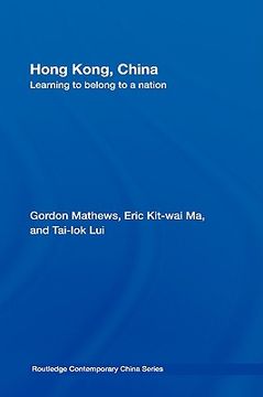 portada hong kong, china: learning to belong to a nation (en Inglés)