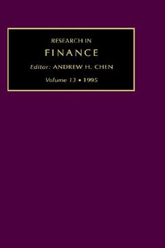portada research in finance, 1995 (en Inglés)