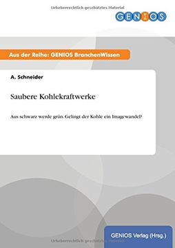 portada Saubere Kohlekraftwerke (German Edition)
