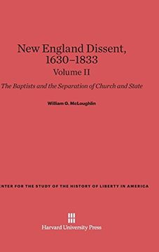 portada New England Dissent, 1630-1833, Volume ii (in English)