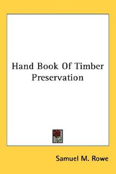 portada hand book of timber preservation (in English)