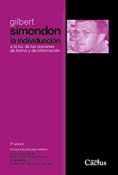 portada La Individuación a la luz de las Nociones de Forma y de Información (in Spanish)