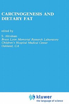 portada carcinogenesis and dietary fat (en Inglés)