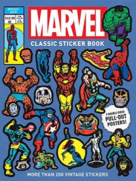 portada Marvel Classic Sticker Book (en Inglés)
