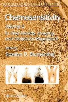 portada chemosensitivity: volume ii: in vivo models, imaging, and molecular regulators (en Inglés)
