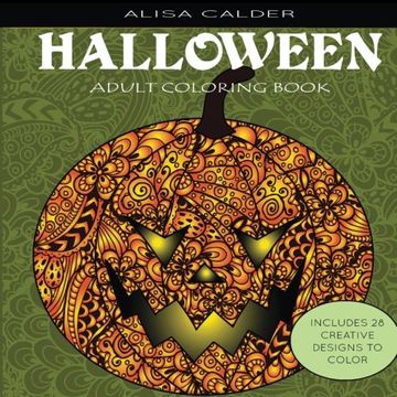 portada Adult Coloring Books: Halloween Designs