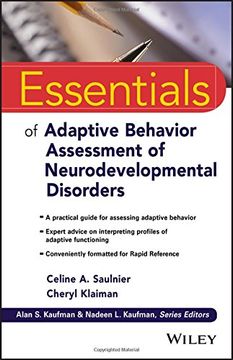 portada Essentials of Adaptive Behavior Assessment of Neurodevelopmental Disorders (Essentials of Psychological Assessment) (en Inglés)