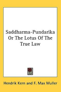 portada saddharma-pundarika or the lotus of the true law