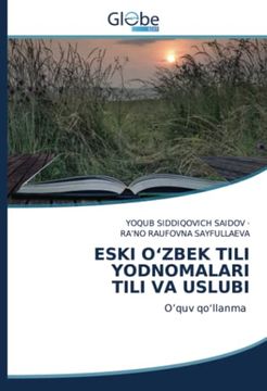 portada Eski O'zbek Tili Yodnomalari Tili va Uslubi 