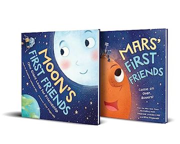 portada Space Stories for Kids: The Moon, Mars, and Friendship Picture Books for Kids (en Inglés)