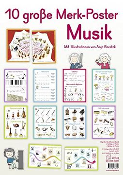 portada 10 Große Merk-Poster Musik (en Alemán)