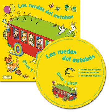 portada Las Ruedas Del Autobús Giran Y Giran/ The Wheels On The Bus (classic Books With Holes W/cd Spanish) (spanish Edition)