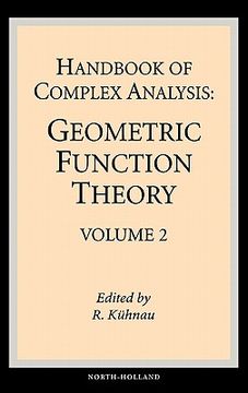 portada handbook of complex analysis: geometric function theory (in English)